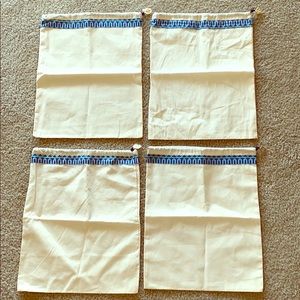 Authentic Tory Burch Dust Bag 15x12 Set of 4